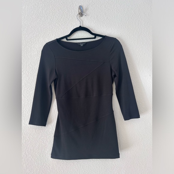 Guess Asymmetrical Open Back Black Blouse Size S - Picture 1 of 7
